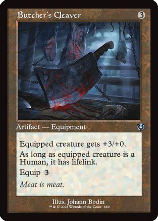 Butcher's Cleaver (Retro Frame) (INR-440) - Innistrad Remastered Foil [Uncommon]