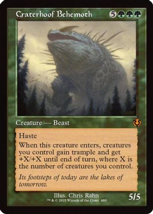 Craterhoof Behemoth (Retro Frame) (INR-480) - Innistrad Remastered [Mythic]