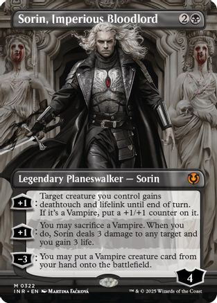 Sorin, Imperious Bloodlord (Borderless) (INR-322) - Innistrad Remastered [Mythic]
