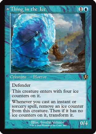 Thing in the Ice // Awoken horror (Retro Frame) (INR-460) - Innistrad Remastered Foil [Rare]