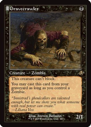 Gravecrawler (Retro Frame) (INR-380) - Innistrad Remastered [Rare]