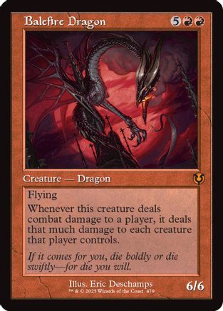 Balefire Dragon (Retro Frame) (INR-479) - Innistrad Remastered Foil [Mythic]