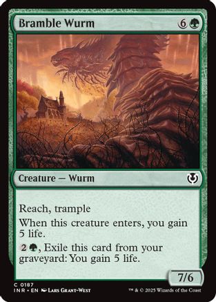 Bramble Wurm (INR-187) - Innistrad Remastered Foil [Common]
