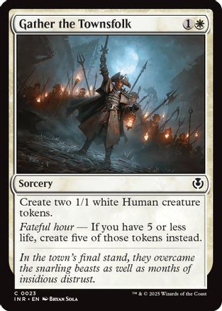 Gather the Townsfolk (INR-023) - Innistrad Remastered Foil [Common]