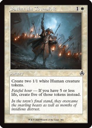 Gather the Townsfolk (Retro Frame) (INR-341) - Innistrad Remastered [Common]