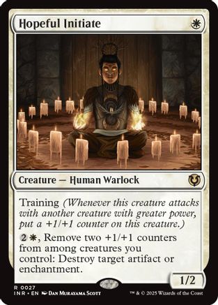 Hopeful Initiate (INR-027) - Innistrad Remastered [Rare]