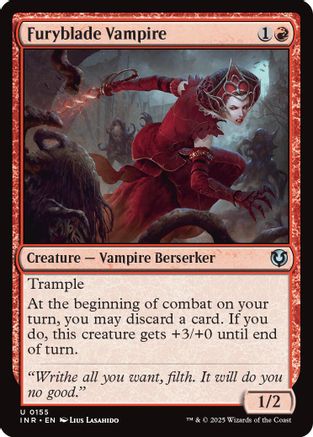 Furyblade Vampire (INR-155) - Innistrad Remastered Foil [Uncommon]