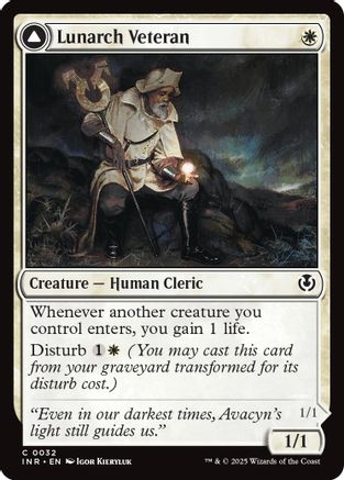 Lunarch Veteran // Luminous Phantom (INR-032) - Innistrad Remastered [Common]