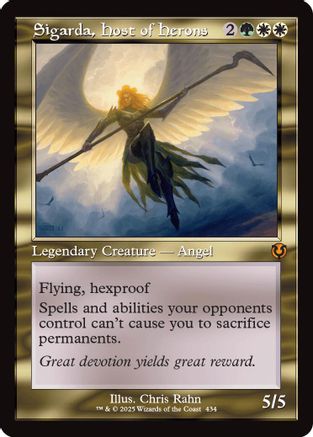 Sigarda, Host of Herons (Retro Frame) (INR-434) - Innistrad Remastered Foil [Mythic]