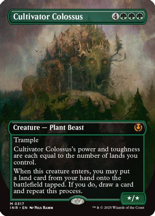 Cultivator Colossus (Borderless) (INR-317) - Innistrad Remastered Foil [Mythic]