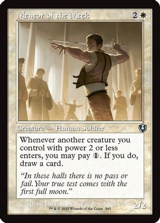 Mentor of the Meek (Retro Frame) (INR-345) - Innistrad Remastered Foil [Uncommon]