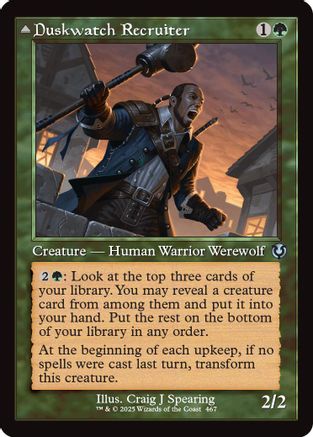 Duskwatch Recruiter (Retro Frame) (INR-467) - Innistrad Remastered Foil [Uncommon]