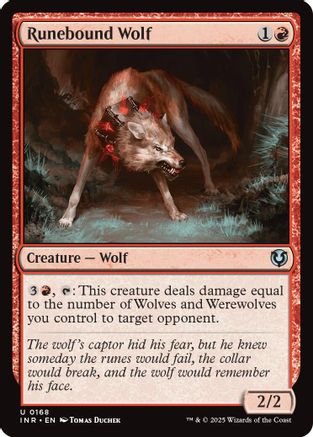 Runebound Wolf (INR-168) - Innistrad Remastered [Uncommon]