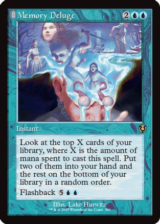 Memory Deluge (Retro Frame) (INR-361) - Innistrad Remastered [Rare]
