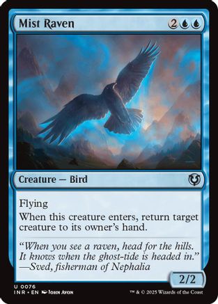 Mist Raven (INR-076) - Innistrad Remastered Foil [Uncommon]