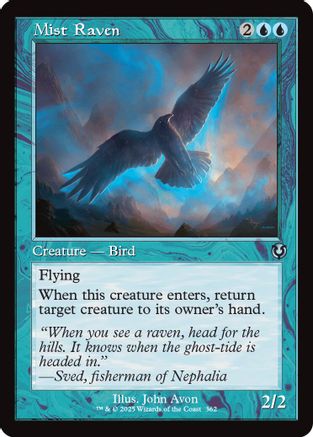 Mist Raven (Retro Frame) (INR-362) - Innistrad Remastered Foil [Uncommon]