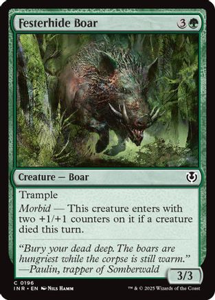Festerhide Boar (INR-196) - Innistrad Remastered [Common]