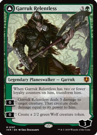 Garruk Relentless (INR-197) - Innistrad Remastered [Mythic]