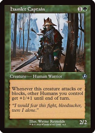 Hamlet Captain (Retro Frame) (INR-413) - Innistrad Remastered Foil [Uncommon]
