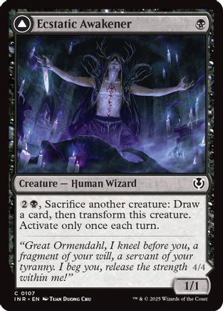 Ecstatic Awakener // Awoken Demon (INR-107) - Innistrad Remastered Foil [Common]