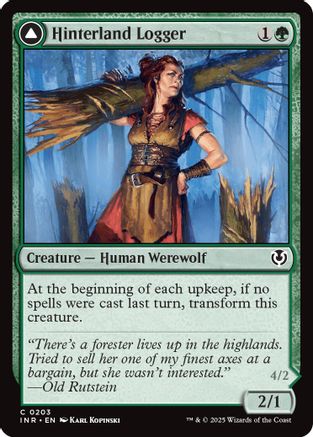 Hinterland Logger (INR-203) - Innistrad Remastered Foil [Common]
