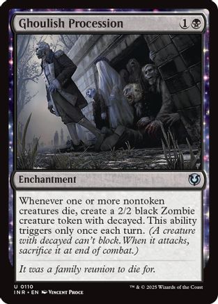 Ghoulish Procession (INR-110) - Innistrad Remastered [Uncommon]