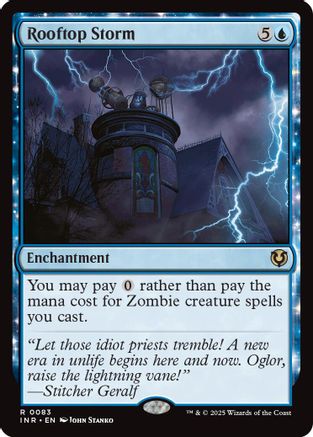 Rooftop Storm (INR-083) - Innistrad Remastered Foil [Rare]