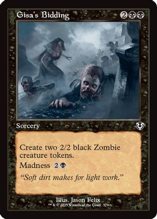 Gisa's Bidding (Retro Frame) (INR-379) - Innistrad Remastered Foil [Common]