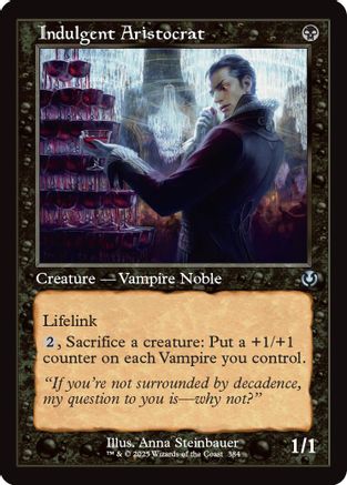 Indulgent Aristocrat (Retro Frame) (INR-384) - Innistrad Remastered Foil [Uncommon]