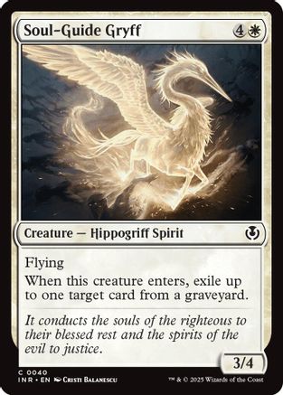 Soul-Guide Gryff (INR-040) - Innistrad Remastered Foil [Common]