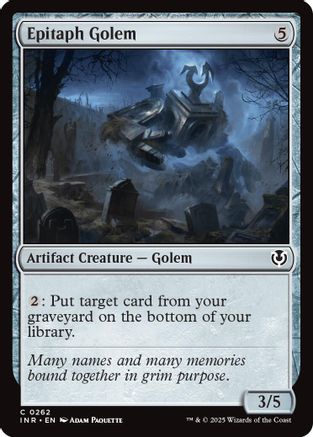 Epitaph Golem (INR-262) - Innistrad Remastered Foil [Common]