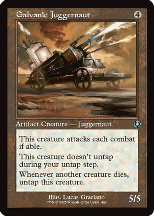 Galvanic Juggernaut (Retro Frame) (INR-443) - Innistrad Remastered Foil [Uncommon]