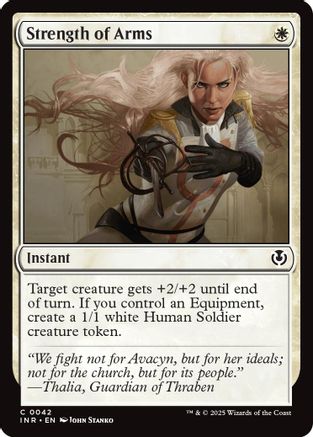 Strength of Arms (INR-042) - Innistrad Remastered Foil [Common]