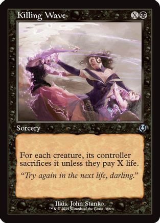 Killing Wave (Retro Frame) (INR-386) - Innistrad Remastered Foil [Uncommon]