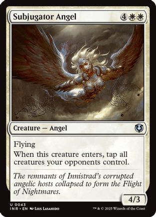 Subjugator Angel (INR-043) - Innistrad Remastered Foil [Uncommon]