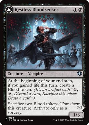 Restless Bloodseeker (INR-128) - Innistrad Remastered Foil [Uncommon]