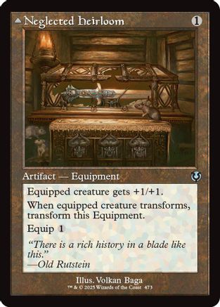 Neglected Heirloom (Retro Frame) (INR-473) - Innistrad Remastered Foil [Uncommon]