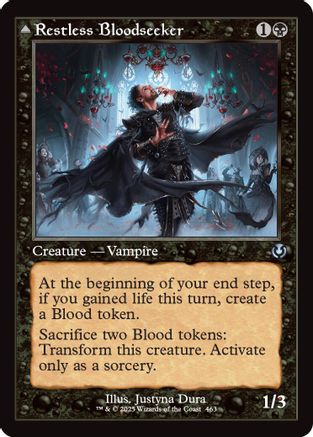Restless Bloodseeker // Bloodsoaked Reveler (Retro Frame) (INR-463) - Innistrad Remastered Foil [Uncommon]