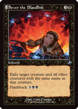 Sever the Bloodline (Retro Frame) (INR-389) - Innistrad Remastered Foil [Uncommon]