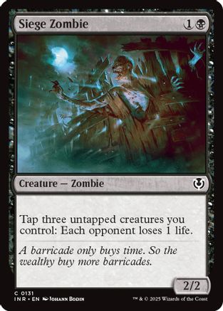 Siege Zombie (INR-131) - Innistrad Remastered [Common]