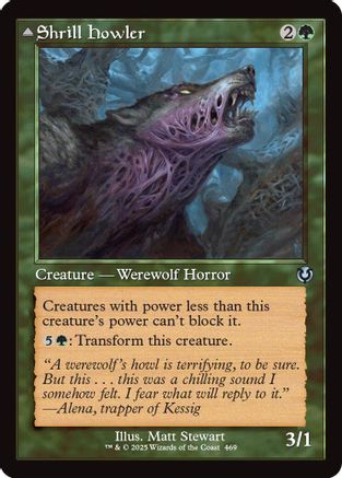 Shrill Howler (Retro Frame) (INR-469) - Innistrad Remastered Foil [Uncommon]