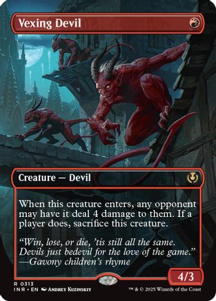 Vexing Devil (Borderless) (INR-313) - Innistrad Remastered [Rare]