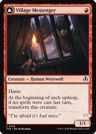 Village Messenger Treatments // Moonrise Intruder (INR-179) - Innistrad Remastered Foil [Common]
