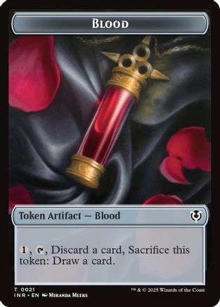 Blood // Clue Double-Sided Token (INR-21 // 22) - Innistrad Remastered Foil [Token]
