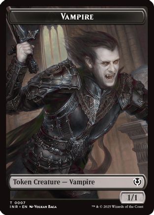 Vampire (0007) // Vampire (0008) Double-Sided Token (INR-7 // 8) - Innistrad Remastered Foil [Token]