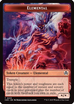 Elemental // Human (0014) Double-Sided Token (INR-13 // 14) - Innistrad Remastered [Token]