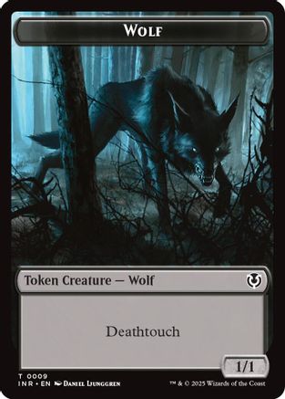 Wolf (0009) // Wolf (0018) Double-Sided Token (INR-9 // 18) - Innistrad Remastered Foil [Token]