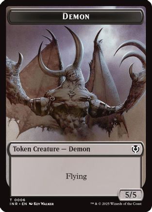 Demon // Human Cleric Double-Sided Token (INR-6 // 19) - Innistrad Remastered [Token]