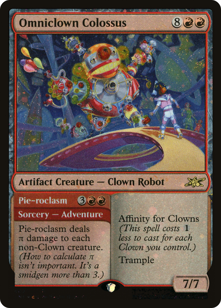 Omniclown Colossus // Pie-roclasm (UNF-402) - Unfinity Galaxy Foil [Rare]