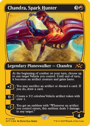 Chandra, Spark Hunter (First-Place Foil) (DFT-456) - Aetherdrift Foil [Mythic]